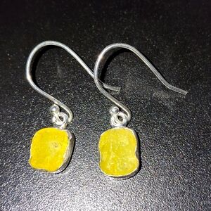 Rare Natural Brucite earrings